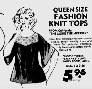 Illustration for article titled Let's Talk About the 'Queen Size' Fashions of the 1970s